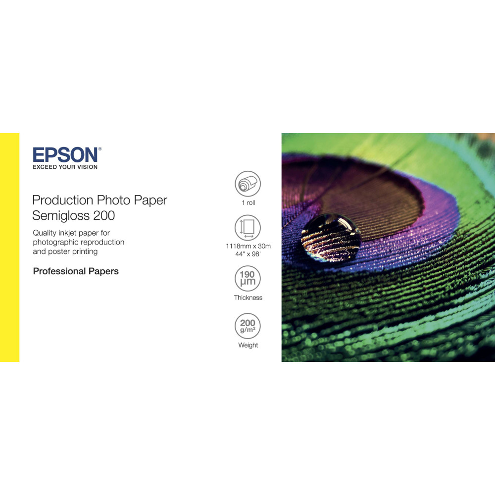 C13S450378 EPSON Production Photo Paper Semigloss 200 44 x 30m