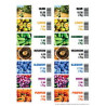 OKIMED30 Floralabels Etiquetas de borde de estanteria 105 x 38 mm