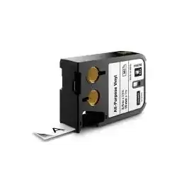 1868809 DYMO CINTA XTL 1868809 VINILO TEXTO NEGRO SOBRE BLANCO 6MMX2