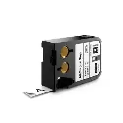 1868810 DYMO CINTA XTL 1868810 VINILO TEXTO NEGRO SOBRE BLANCO 12MMX2