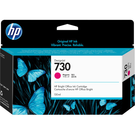 P2V63A HP nº730 130-ml Magenta Ink Cartridge