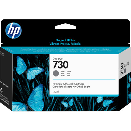 P2V66A HP nº730 130-ml Gray Ink Cartridge