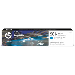 L0R09A HP PageWide Enterprise Color 556 / MFP 586 Cartucho de Alta capacidad Cyan nº981X