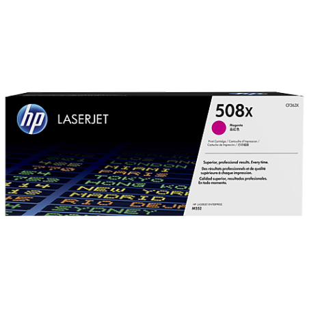 CF363X HP Laserjet M553 Toner 508X Magenta 9.500 paginas alta capacidad