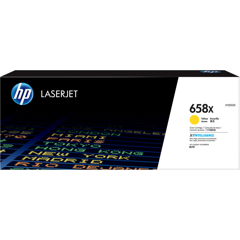 W2002X HP LaserJet Enterprise M751 Toner Amarillo Alta 658X