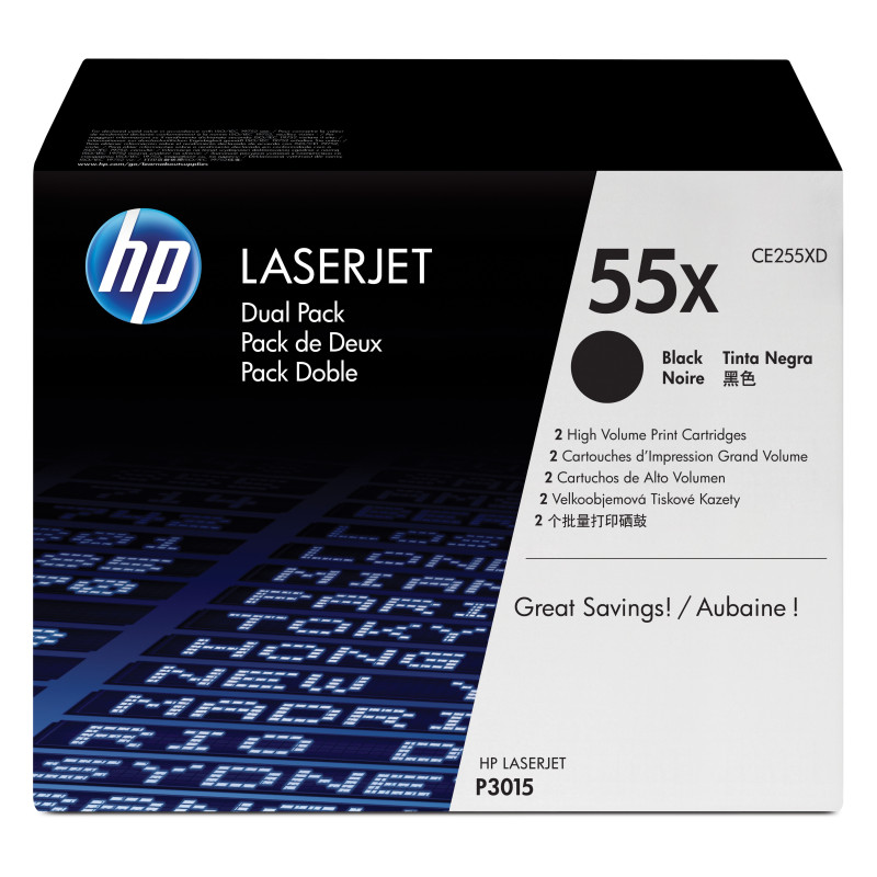 CE255XD HP Laserjet P3011/P3015/M521 Toner Negro