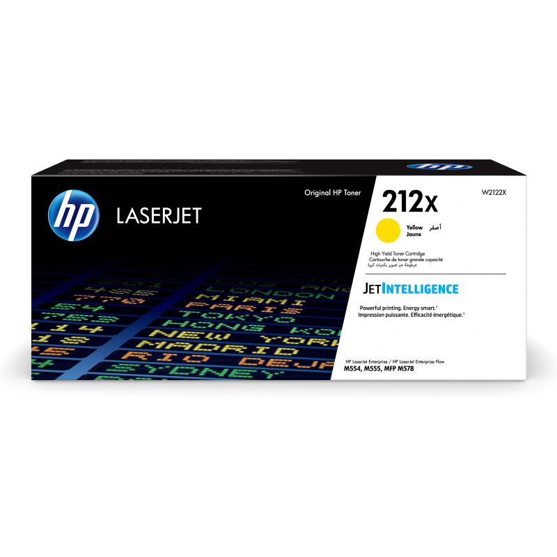 W2122X HP Toner LaserJet 212X M578 M555 Amarillo Alta capacidad