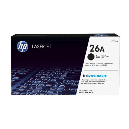 CF226A HP LaserJet Pro M402/426 Toner Negro nº26A 3.100 paginas Capacidad estandar