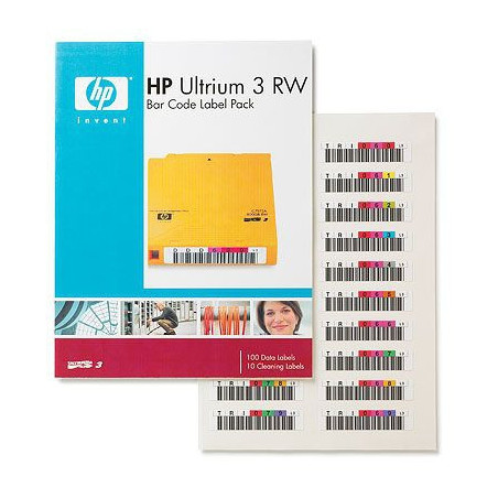 Q2007A HP Ultrium 3 RW Bar Code Label