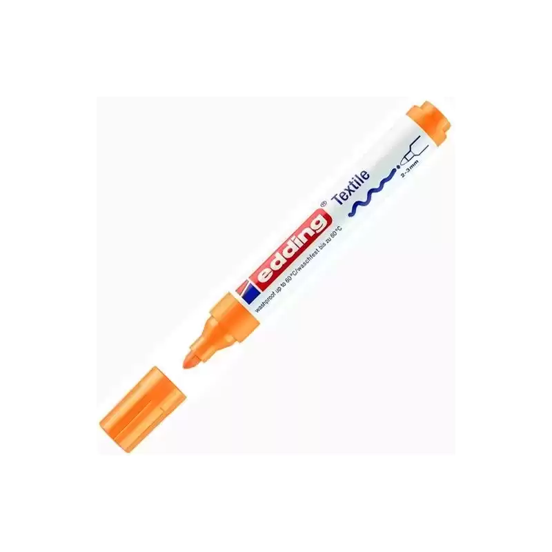 4500-66 EDDING MARCADOR TEXTIL 4500 PERMANENTE PUNTA REDONDA NARANJA FLUORESCENTE