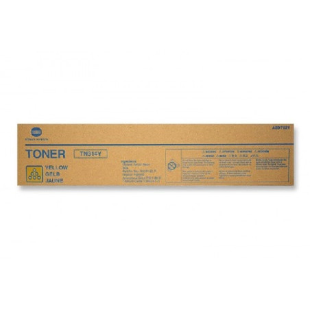 A0D7251 KONICA MINOLTA Bizhub C353355 Toner Amarillo TN314Y/A0D7251