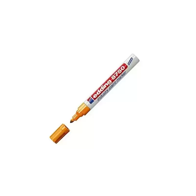 8750-05 EDDING MARCADOR PERMANENTE DE TINTA OPACA INDUSTRIAL 8750 AMARILLO