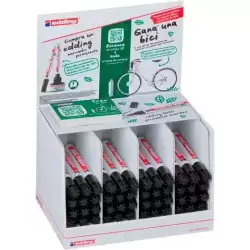 E-3000 EDDING MARCADOR PERMANENTE 3000 NEGRO EXPOSITOR 48 UD
