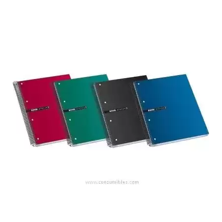 100435751 ENRI CUADERNO ESPIRAL STATUS MICROPERFORADO 160 HOJAS 5X5 TAPAS EXTRADURAS A5+ COLORES