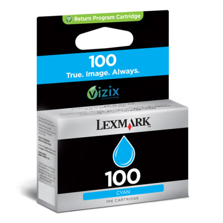 14N0900E LEXMARK S/305/405/505/605 PRO/205/705/805/905 Cartucho de tinta Cian Retornable nº100