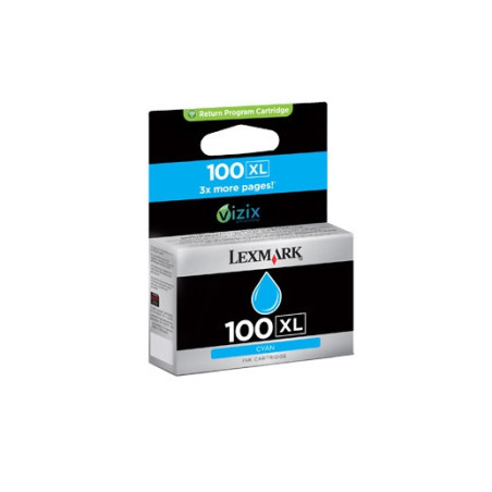 14N1069E LEXMARK S/305/405/505/605 PRO/205/705/805/905 Cartucho de tinta Cian Retornable nº100XL