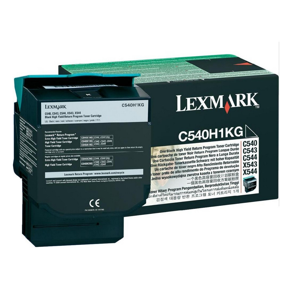 C540H1KG LEXMARK C540/543/544 Toner Negro Retornable Alto rendimiento