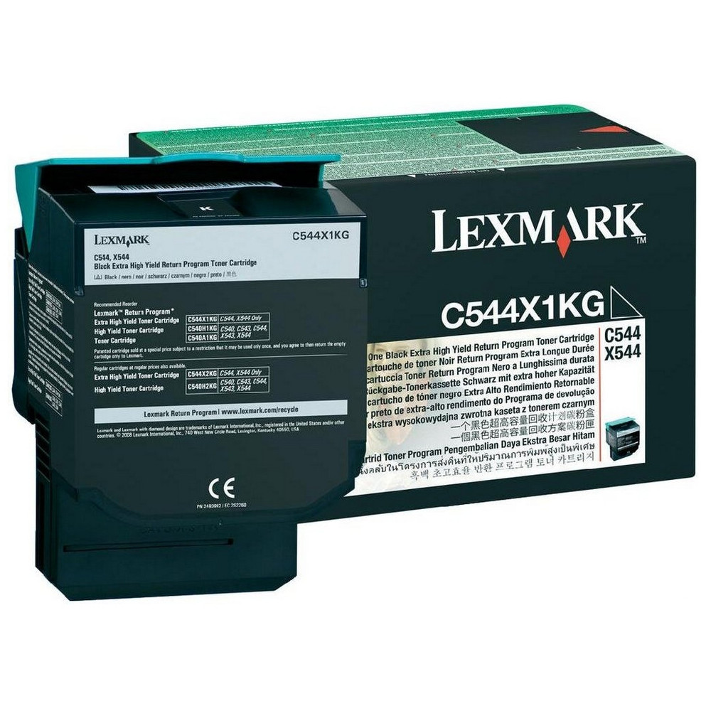 C544X1KG LEXMARK C544/X544 Toner Negro Extra Alto Rendimiento Retornable