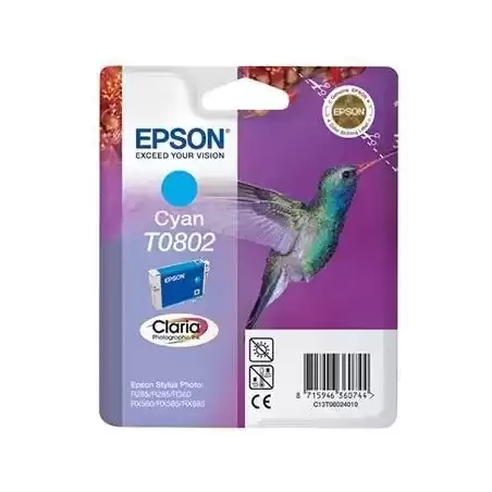 C13T08024011 EPSON STYLUS PHOTO R-265/360/RX-560/585/685 CARTUCHO CIAN