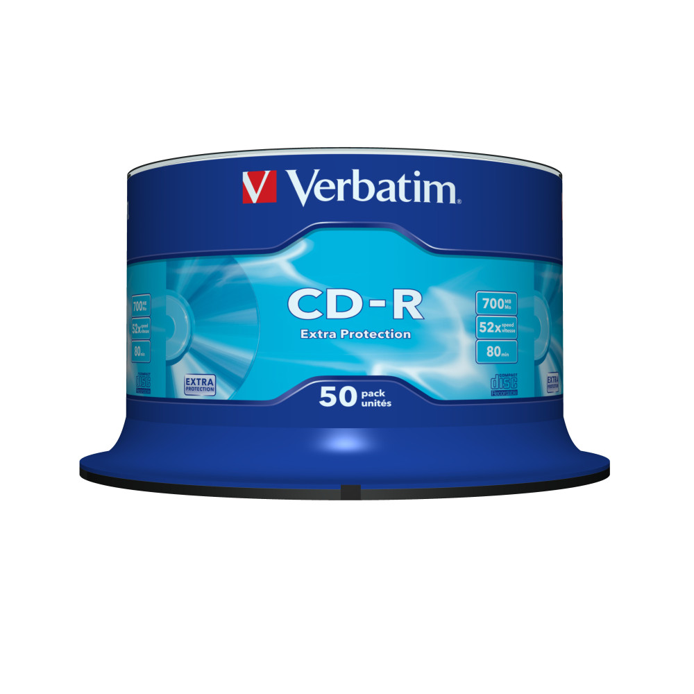 43351 VERBATIM CD-R 700MB 52x Extra Protection (Tarrina 50)
