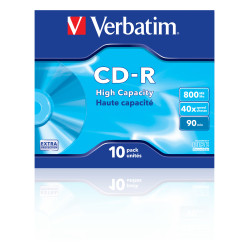 43428 VERBATIM CD-R 800Mb 90MIN 40X Datalife Extra Protection (Pack 10 unidades)