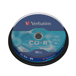 43437 VERBATIM CD-R 700Mb 52X Datalife Extra Protection (Tarrina 10 unidades)