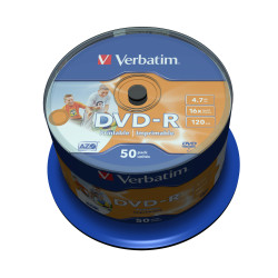 43533 VERBATIM DVD-R 4.7Gb 16x Imprimible (Tarrina 50)
