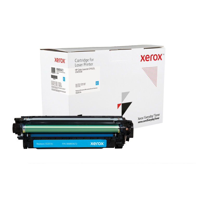 006R03672 XEROX Everyday Toner para HP 504A Color LaserJet CP3525(CE251A) Cian