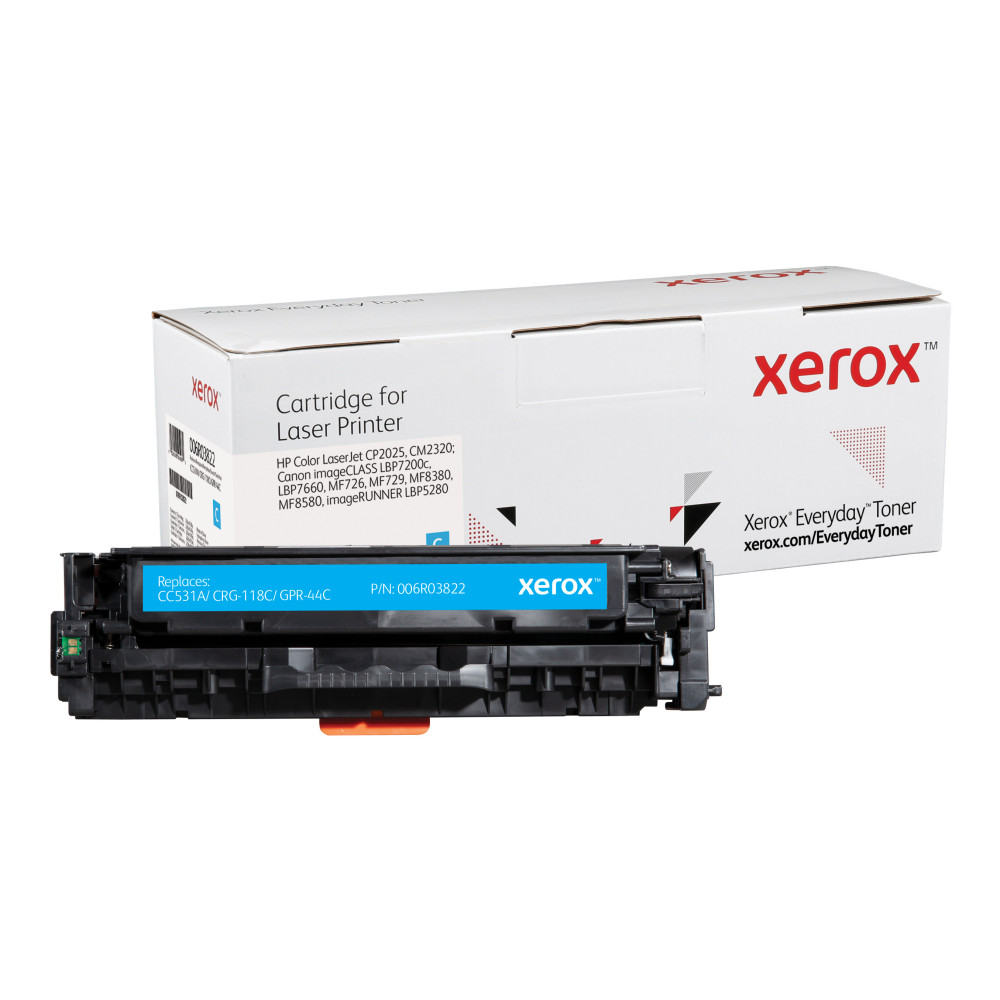 006R03822 XEROX Everyday Toner para HP 304A Color LaserJet CP2025(CC531A CRG118C GPR44C) Cian