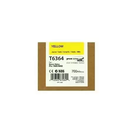 C13T636400 EPSON GF STYLUS PHOTO 7900/9900 CARTUCHO AMARILLO