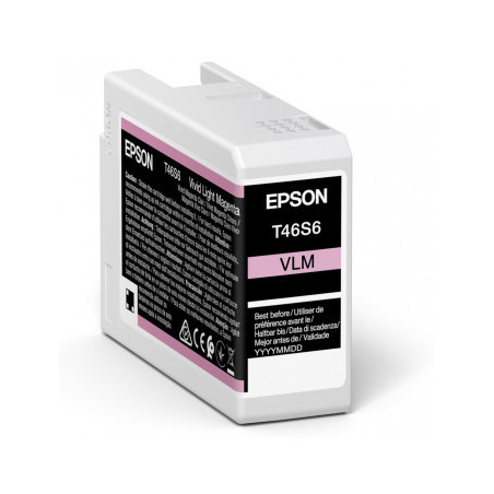 C13T46S60N EPSON  Singlepack Vivid Light Magenta T46S6 UltraChrome Pro 10 ink 25ml SC-P700