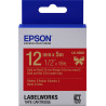 C53S654033 EPSON Cartucho de etiquetas de cinta satinada LK-4RKK oro/rojo de 12 mm (5 m)