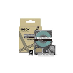 C53S672068 EPSON Cartucho de etiquetas Matte Tape   Clear/White 12mm(8m)   LK-4TWJ