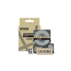 C53S672092 EPSON Cartucho de etiquetas Matte Tape   Beige/Black 24mm(8m)   LK-6JBJ