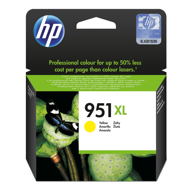 CN048AEBGY HP Officejet Pro 8100/8600 Cartucho Amarillo Nº951XL