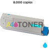 Toner Oki C831 / C840 / C841  cyan compatible con Oki 44844507