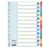 100194 ESSELTE SEPARADORES MULTITALADRO CARTÓN 12 POSICIONES A4 ÍNDICE COLORES
