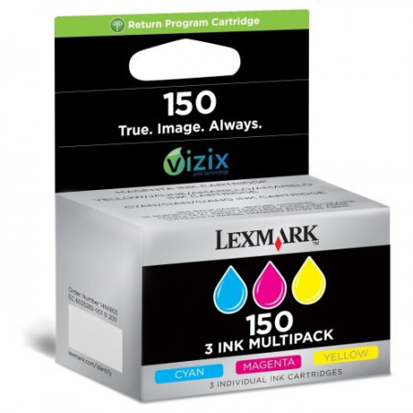 14N1910E Lexmark Pack 4 cartuchos (CMYK) Retornables 150