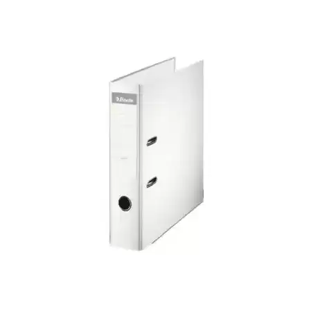 42329 ESSELTE ARCHIVADOR PALANCA A4 LOMO ANCHO PP INTERIOR FORRADO EN PAPEL RADO CANTONERAS BLANCO