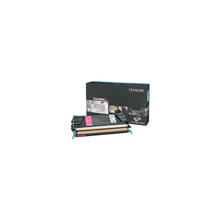 C5342MX Lexmark C534 Cartucho toner magenta Extra Alto Rendimiento (7K)