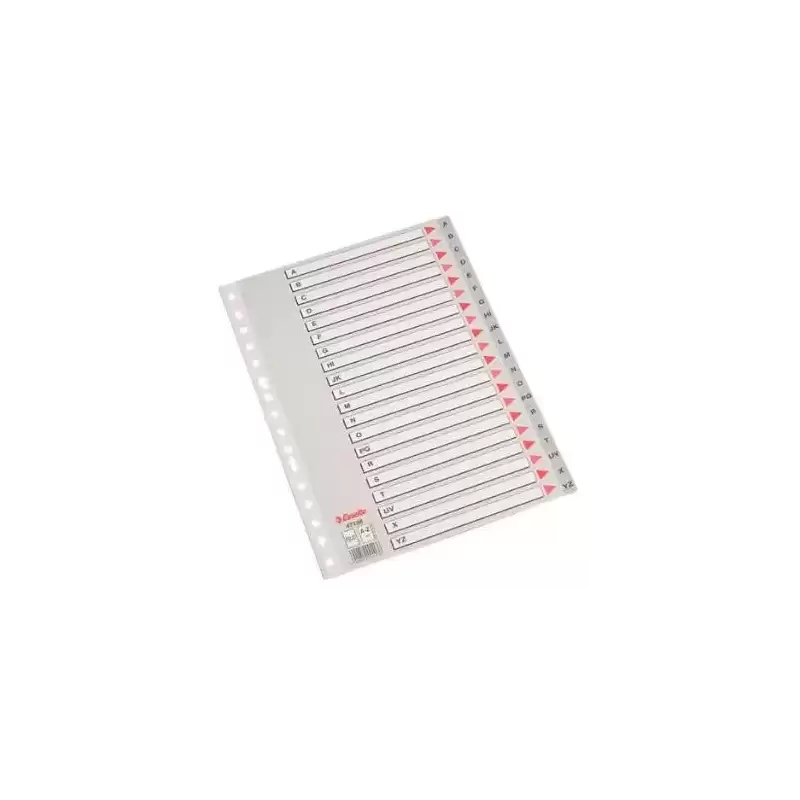 47138 ESSELTE INDICE ABECEDARIO SEPARADOR MULTITALADRO FOLIO GRIS POLIPROPILENO