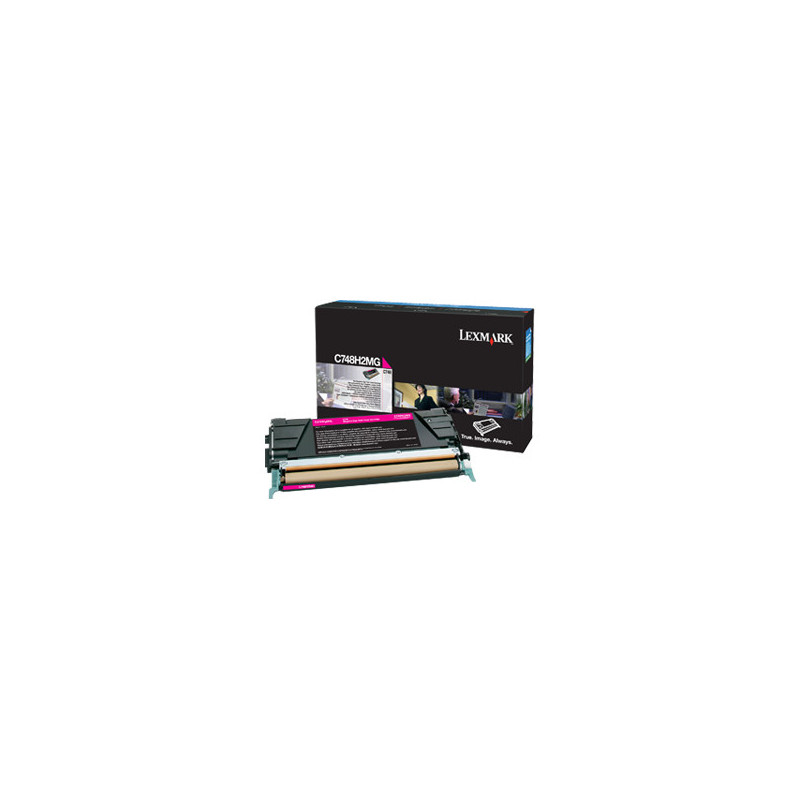 C748H2MG Lexmark C748 Cartucho de toner magenta Alto Rendimiento