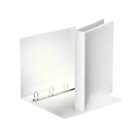 49702 ESSELTE CARPETA CANGURO BÁSICA PERSONALIZABLE 4 ANILLAS MIXTAS 25MM A4 PP BLANCO