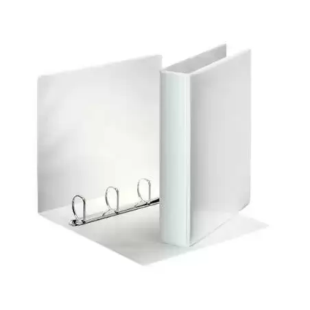 49704 ESSELTE CARPETA CANGURO BÁSICA PERSONALIZABLE 4 ANILLAS MIXTAS 40MM A4 PP BLANCO