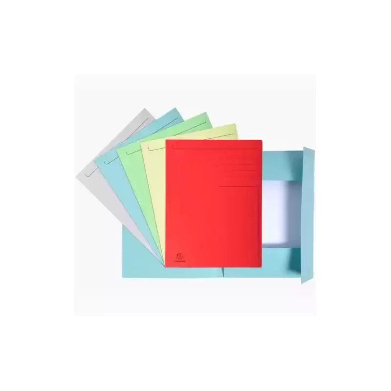 448000E EXACOMPTA SUBCARPETA IMPRESA 3 SOLAPAS FOREVER A4 280GR COLORES SURTIDOS