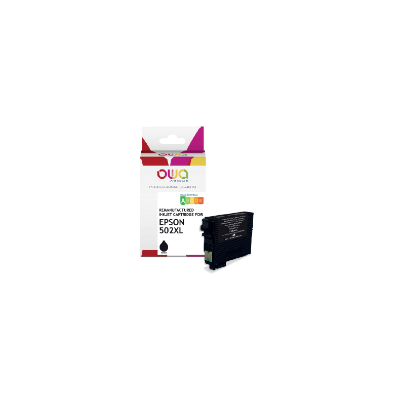 K20917OW ARMOR Tinta 502XL negra para EPSON Expression Home XP-5100 12ml