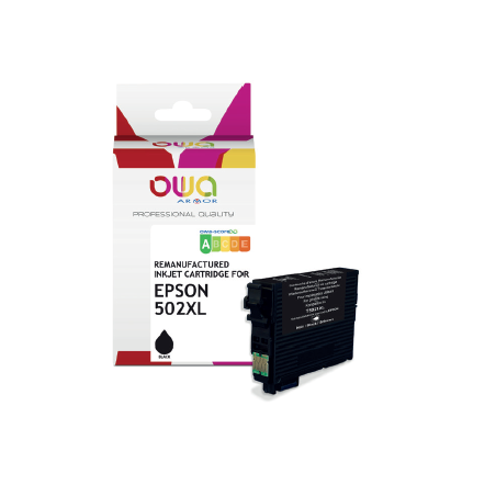 K20917OW ARMOR Tinta 502XL negra para EPSON Expression Home XP-5100 12ml