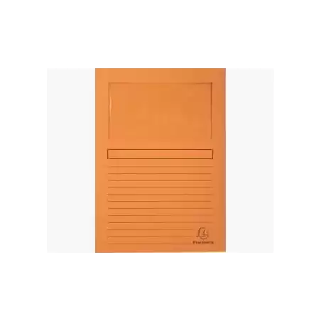50104E EXACOMPTA SUBCARPETA A4 FOREVER CON VENTANA NARANJA 120GR -100U-