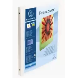 51189E EXACOMPTA CARPETA DE ANILLAS 4X15MM KREA COVER A4 PERSONALIZABLE PP OPACO BLANCO