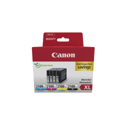 9254B010 CANON Pack 4 Cartuchos PGI-2500XL Maxify iB4050 MB5050 MB5350 Alta capacidad  Pack-4 colores ECOPACK